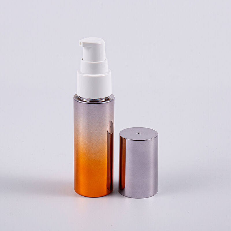 Various Colors Round Shape 30ml PETG Lotion Bottle With Pump Travelling Use