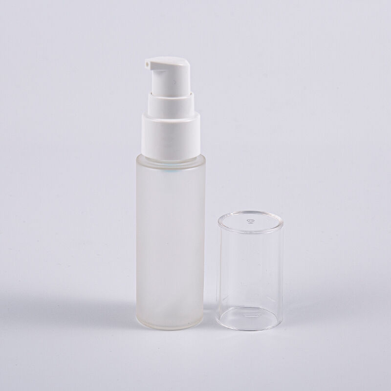 Various Colors Round Shape 30ml PETG Lotion Bottle With Pump Travelling Use
